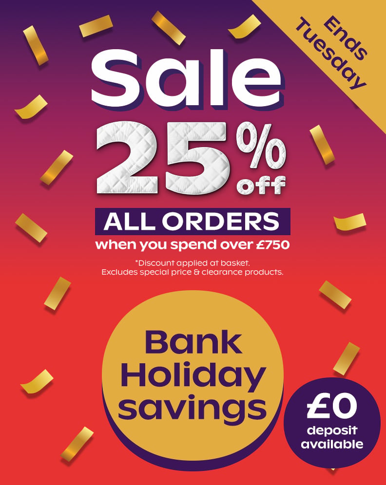 Up To 25% Off When You Spend Over £750