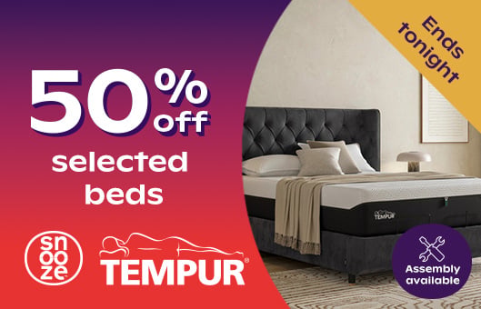 50% Off Selected Tempur & Snooze Beds