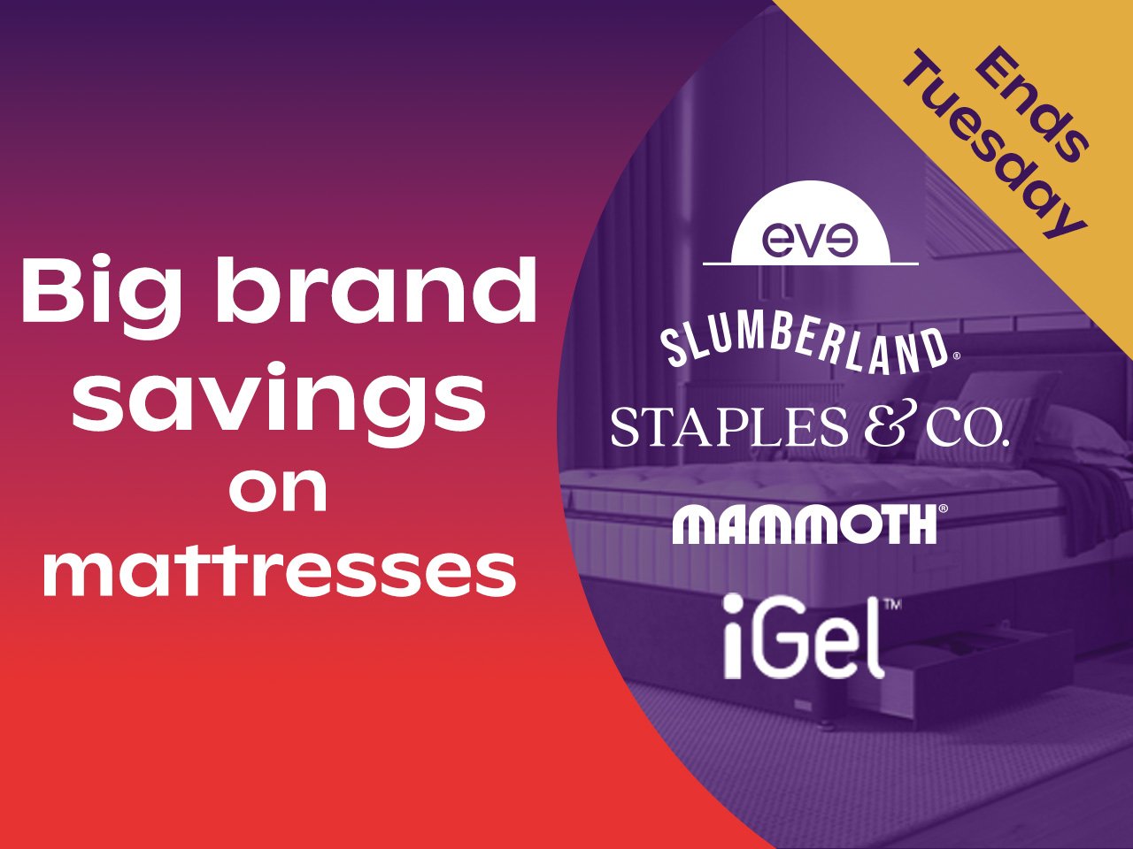 Big Brand Savings on Mattresses