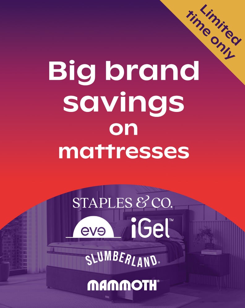 Big Brand Savings On Selected Mattresses