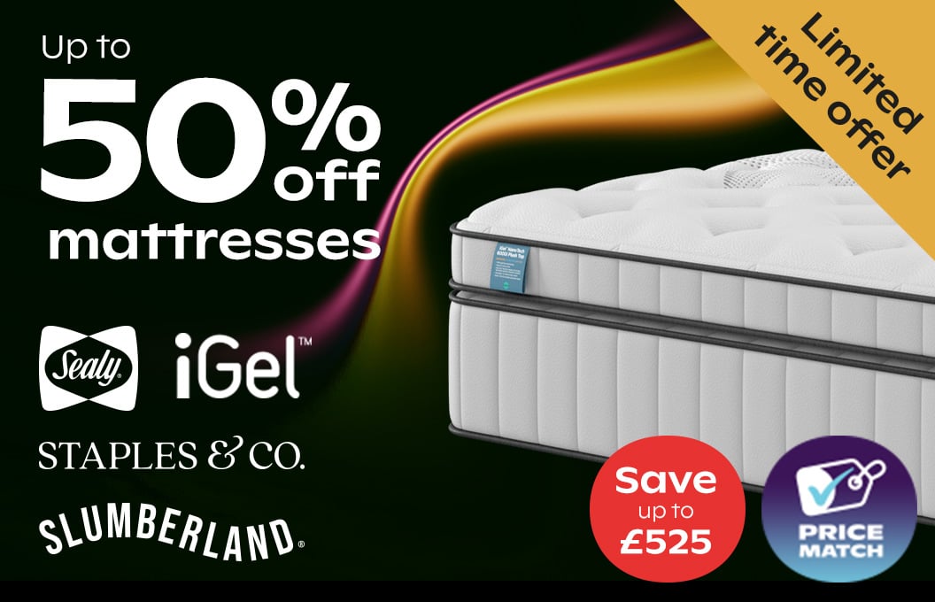 Up To 50% Off Mattresses - Save Up To £525