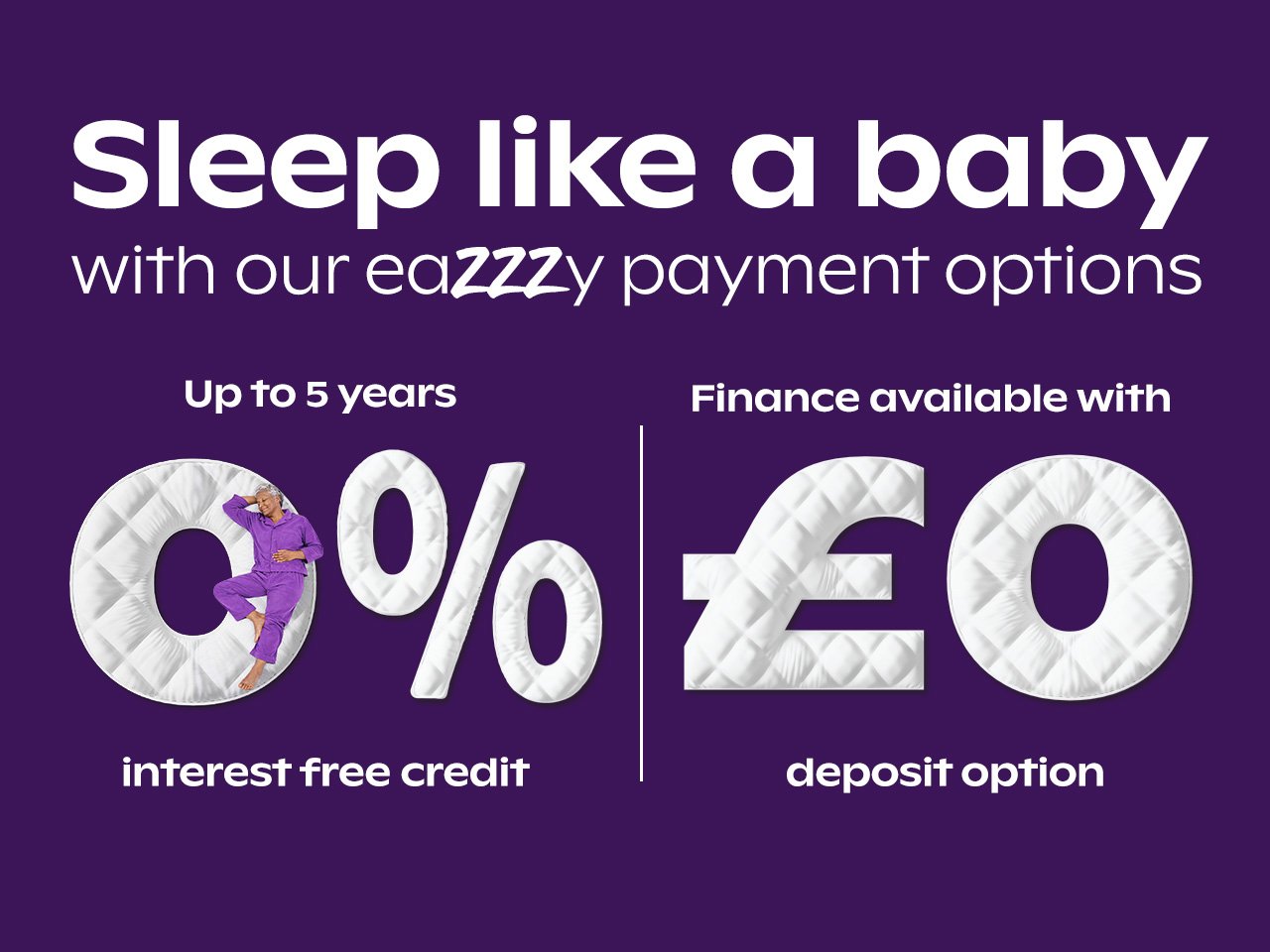5 Years 0% Interest Free Credit + £0 Deposit