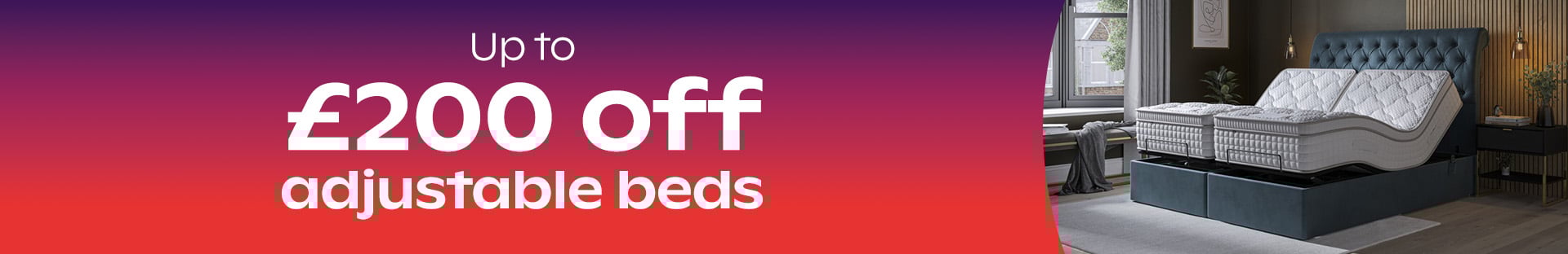 Up To £200 Off Adjustable Beds