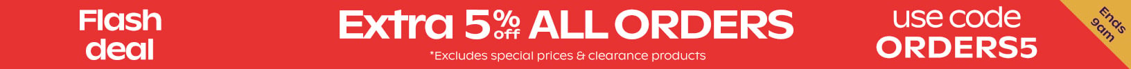 Extra 5% off orders 