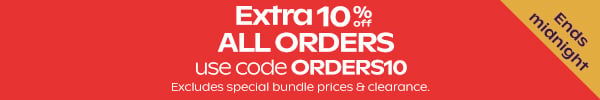 FLASH DEAL - Extra 10% Off All Orders - Use Code ORDERS10