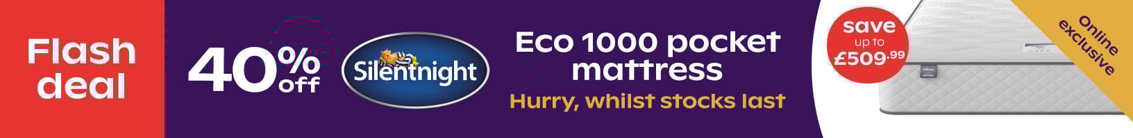 FLASH DEAL - 40% Off Silentnight Eco 100 Mattress - Hurry Whilst Stock Lasts