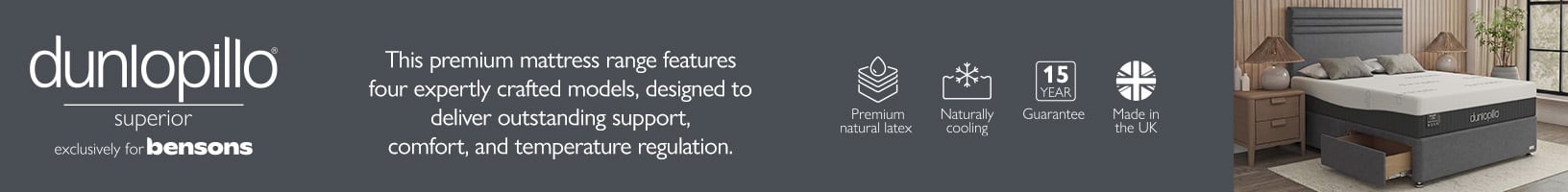 NEW - Dunolopillo Superior Mattresses - Exclusively for Bensons For Beds