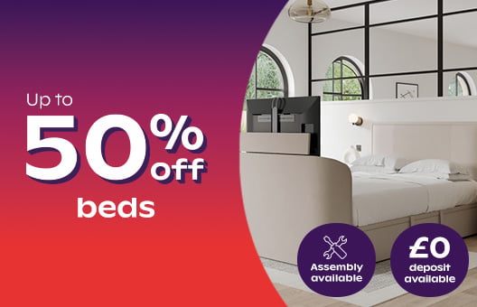 Up To 50% Off Beds