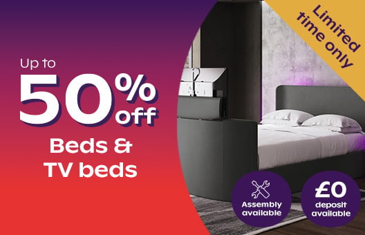 Up To 50% Off Bed & TV Beds