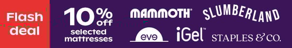 FLASH DEAL - 10% Off Selected Mattresses