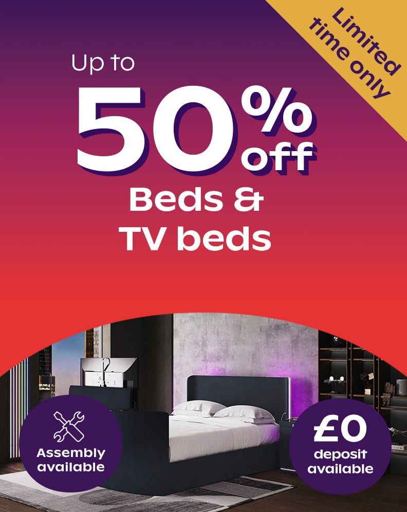 Up To 50% Off Beds
