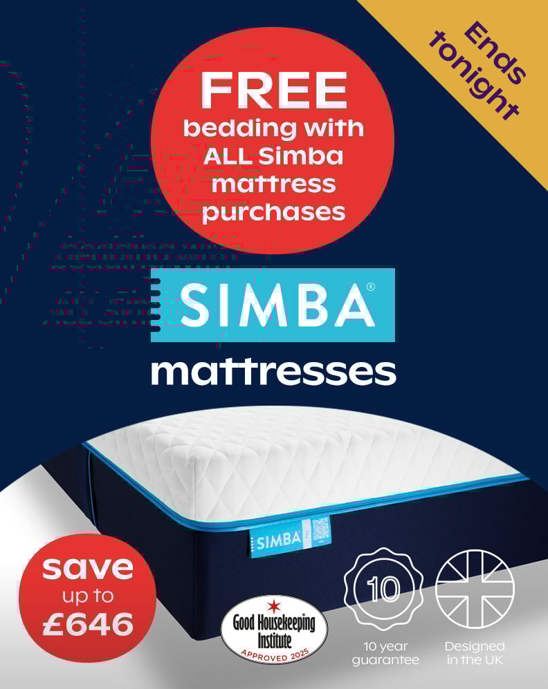 Free Bedding With All Simba Mattresses