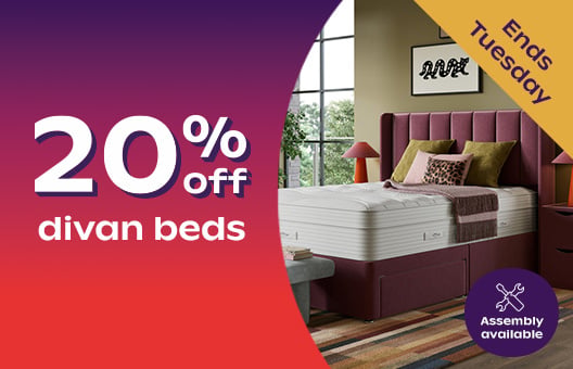 20% off divan beds 
