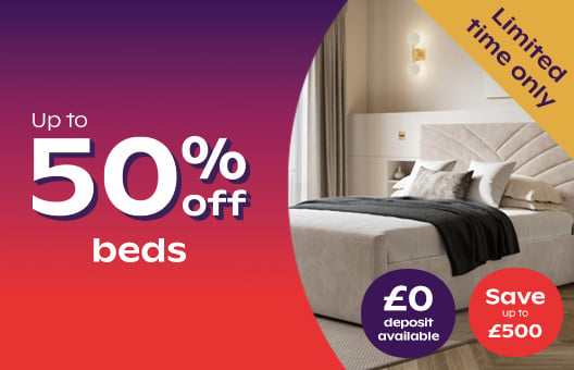 Up To 50% Off Beds
