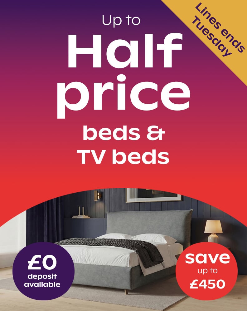 Up To 50% Off Beds