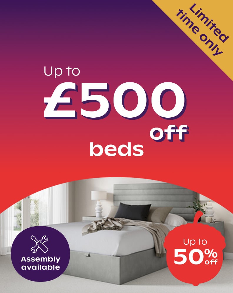 Up To 50% Off Beds
