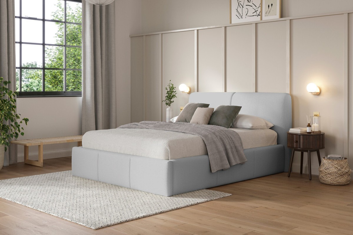 Black Friday ottoman bed deal on Claudia in light grey