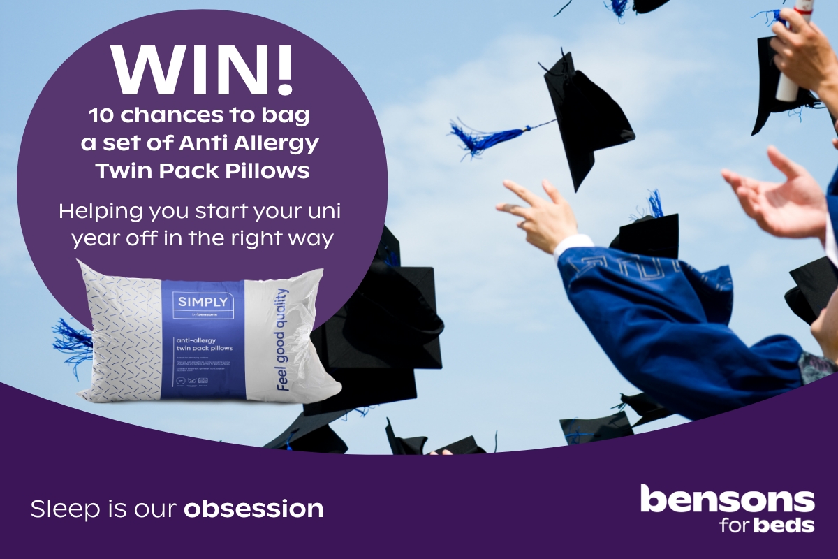 Bensons for Beds University Pillows Competitions T&Cs