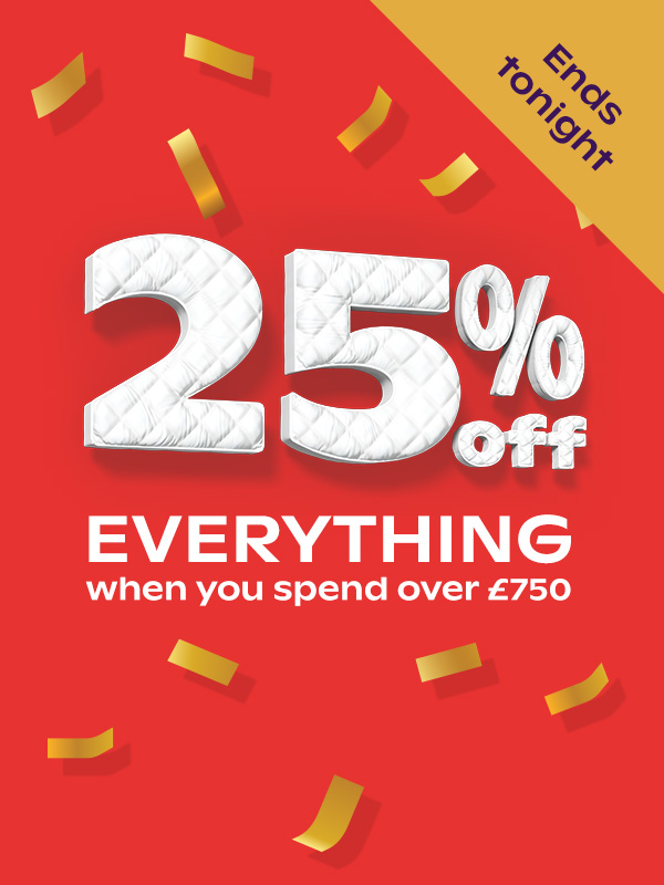 25% off over £750
