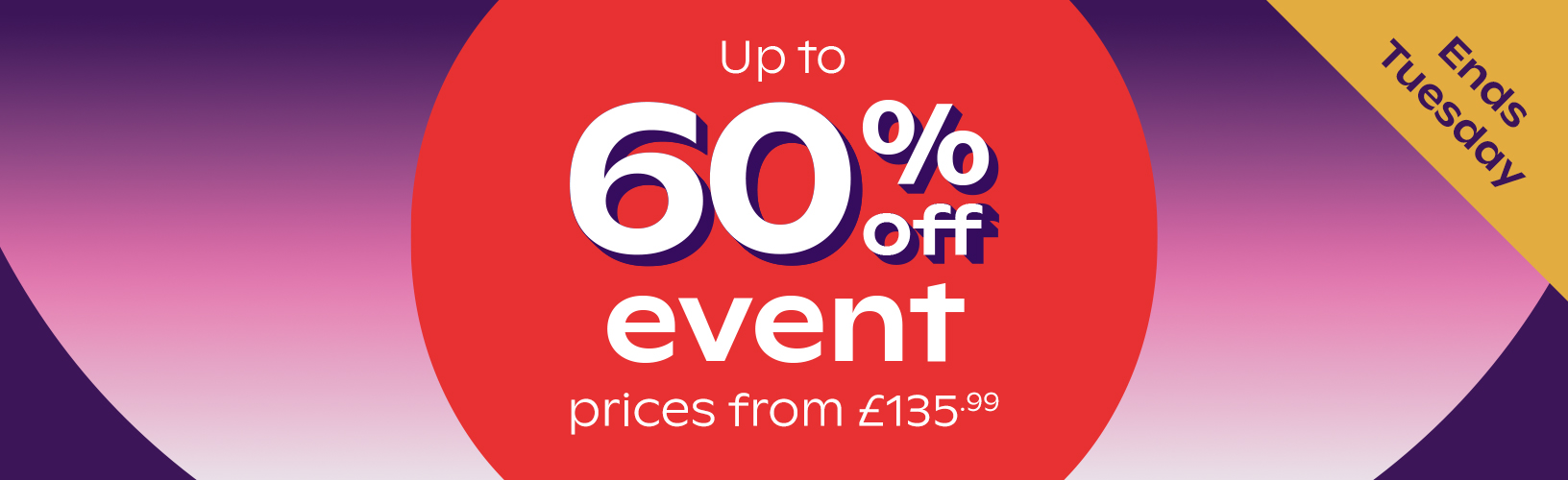 up to 60% off event