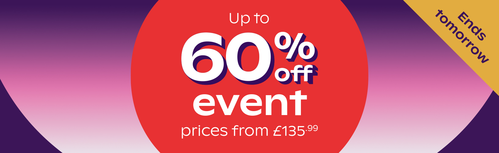 up to 60% off event