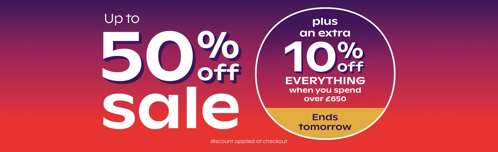 up to 50% sale