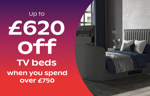 Save up to £620 TV beds