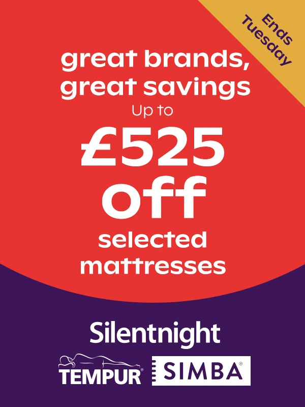 £525 off selected mattresses