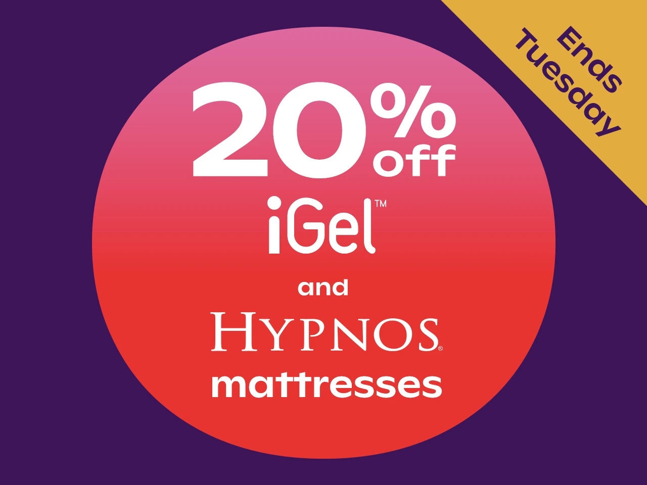 20% off award winning mattresses