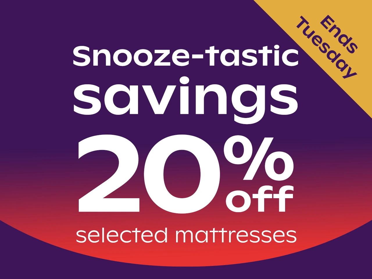 20% off award winning mattresses