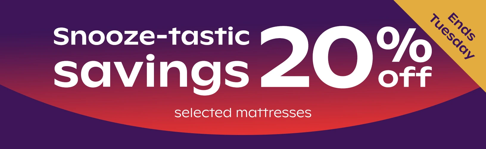 20% off selected mattresses