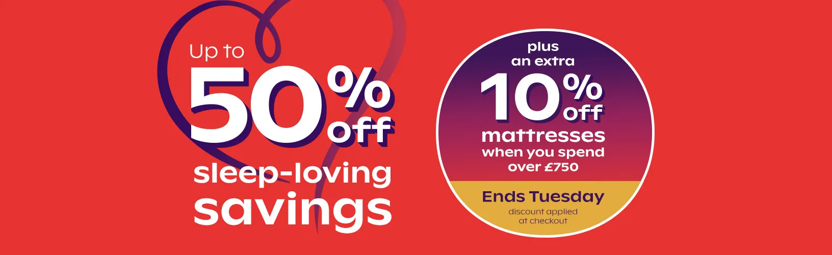 20% off selected mattresses
