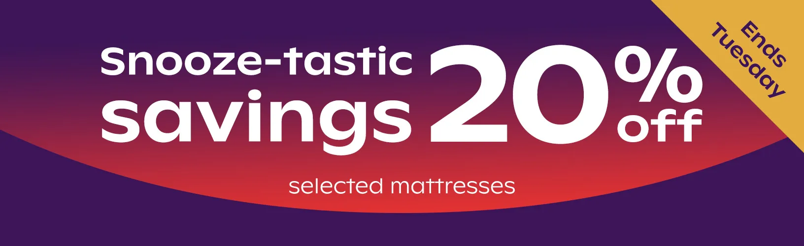 20% off selected mattresses