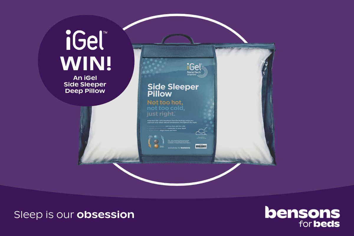 Bensons for Beds 'IGel Side Sleeper Deep Pillow' Social Competition