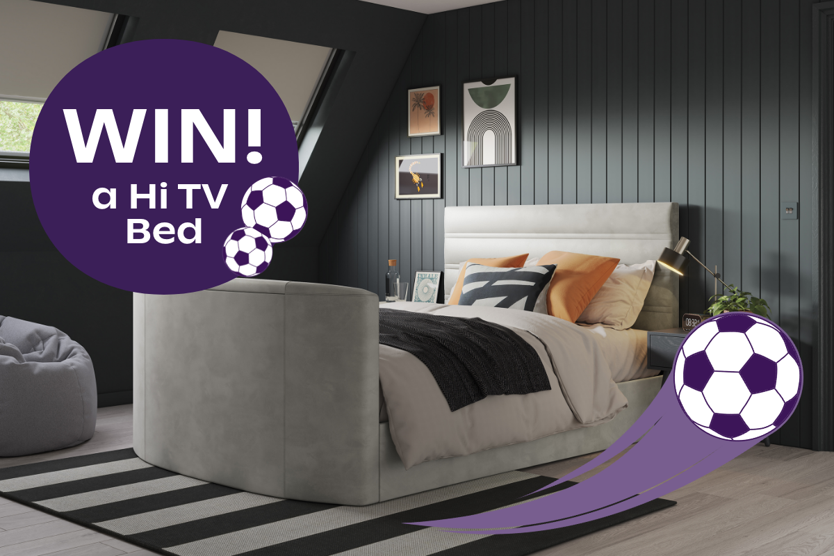 Bensons for Beds x Hi TV Bed Frame - Voice Activated