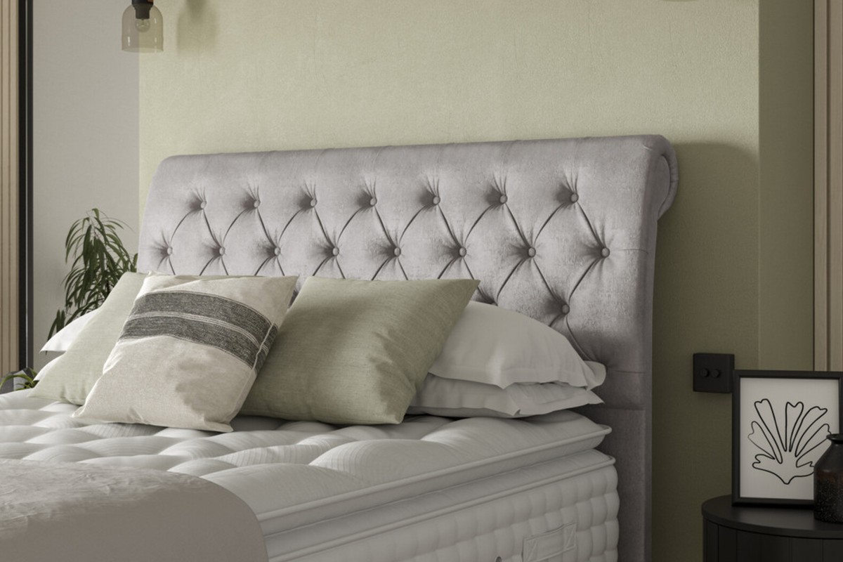 Staples and Co Bayswater Floor-standing, scrolled top Split Headboard
